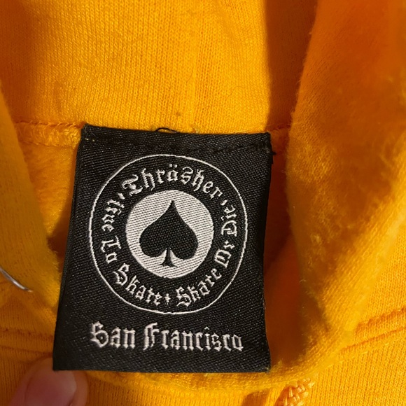 Thrasher Vibrant Yellow Hoodie Size L - Picture 5 of 12